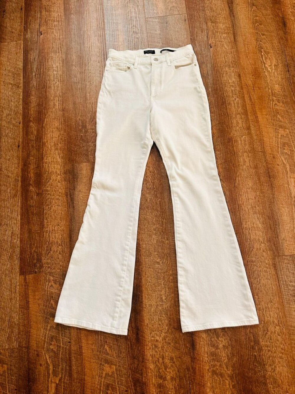 Banana Republic White High-Rise Flare Jeans Womens 29 90s Cottage Preppy Coastal